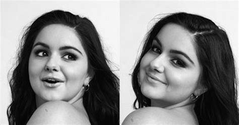 ariel winter naked|Ariel Winter poses in unretouched topless photo and discusses。